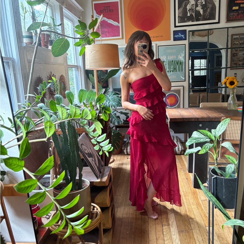 Hello Molly Vibrant Red Dress